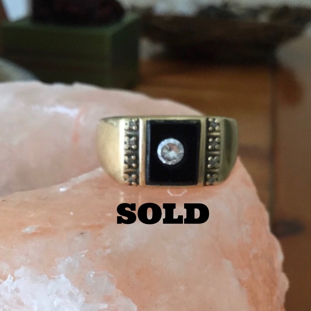 SOLD  Antique/vintage 10k gold men's ring.  SOLD